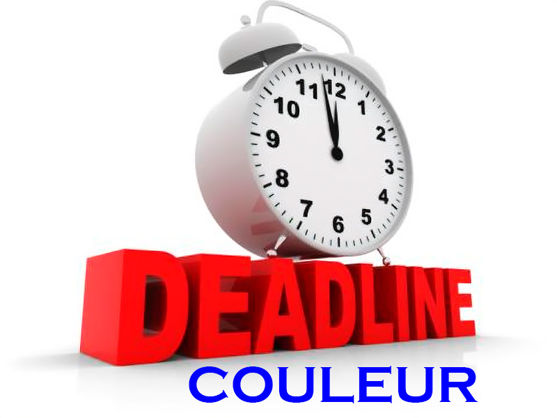 Date butoir Dépôt photos Concours interne Couleur
